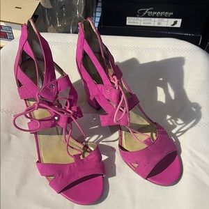 Circus Fuchsia Strappy Heels